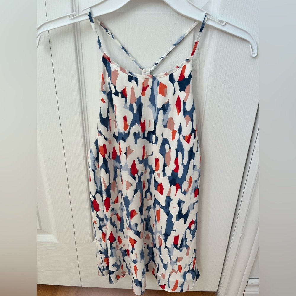 RW&CO. Colorful Abstract Sleeveless Top